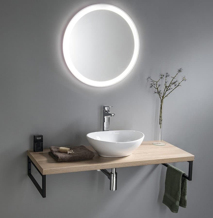 NOA lustro LED okrągłe 60cm z neutralnym oświetleniem