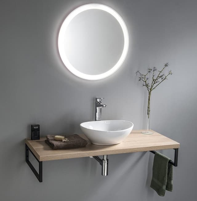 NOA lustro LED okrągłe 60cm z neutralnym oświetleniem