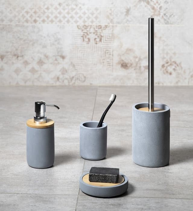 CEMENT mydelniczka betonowa, nowoczesny szary design
