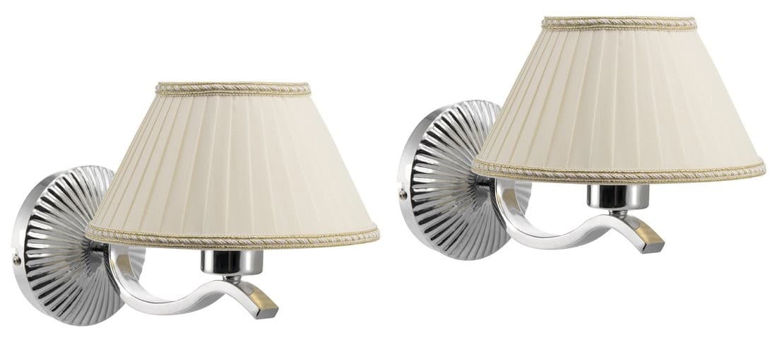 ISOTTA oświetlenie materiałowe E27 60W 230V 2 szt. chrom