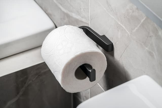 SAMOA wieszak na papier toaletowy bez klapki, czarny mat