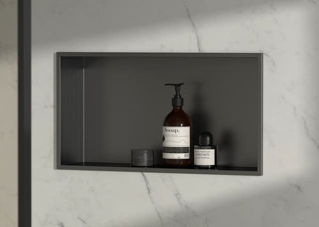 INSERTA półka wpuszczana 510x270 mm stal nierdzewna antracyt