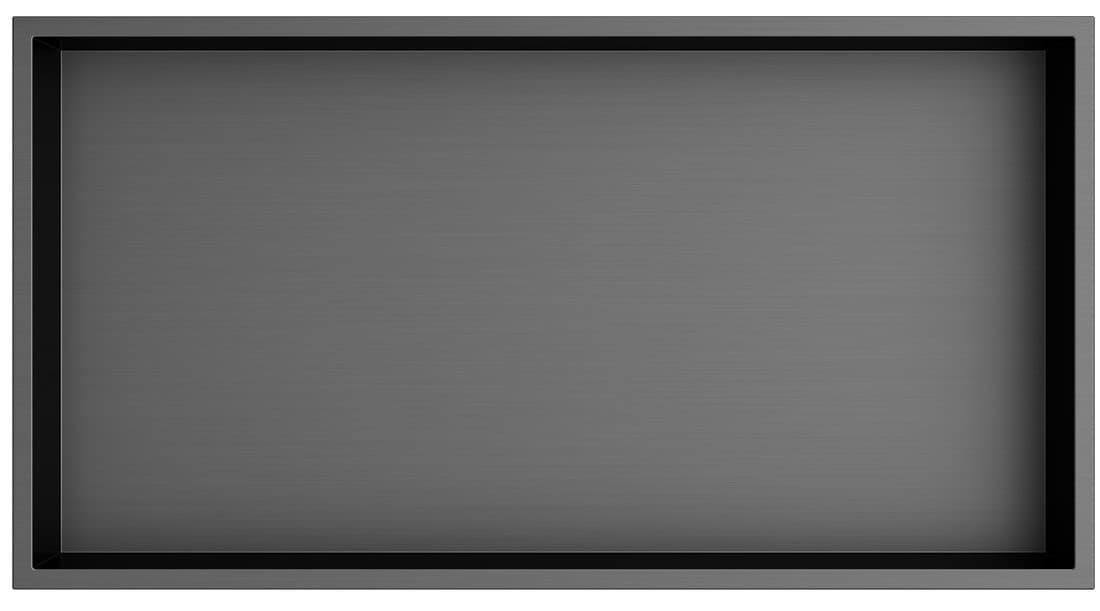 INSERTA półka wpuszczana 510x270 mm stal nierdzewna antracyt