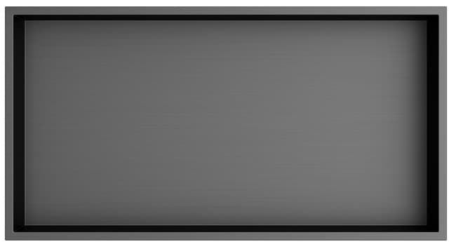 INSERTA półka wpuszczana 510x270 mm stal nierdzewna antracyt