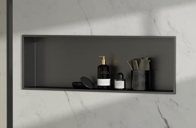 INSERTA wpuszczana półka stal nierdzewna 810x270 mm antracyt