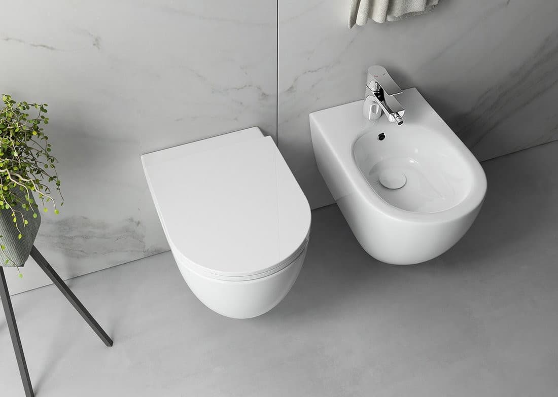 INFINITY wiszący bidet 36,5x53cm biały