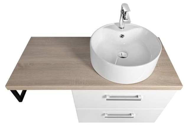VEGA zestaw do łazienki 97,5 cm, biały dąb platynowy