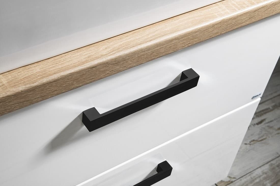 VEGA zestaw łazienkowy 104 cm, biały/dąb platyna