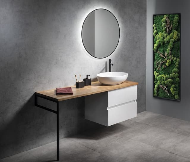 Blat WOODY 1700x28x500mm z litego dębu naturalnego