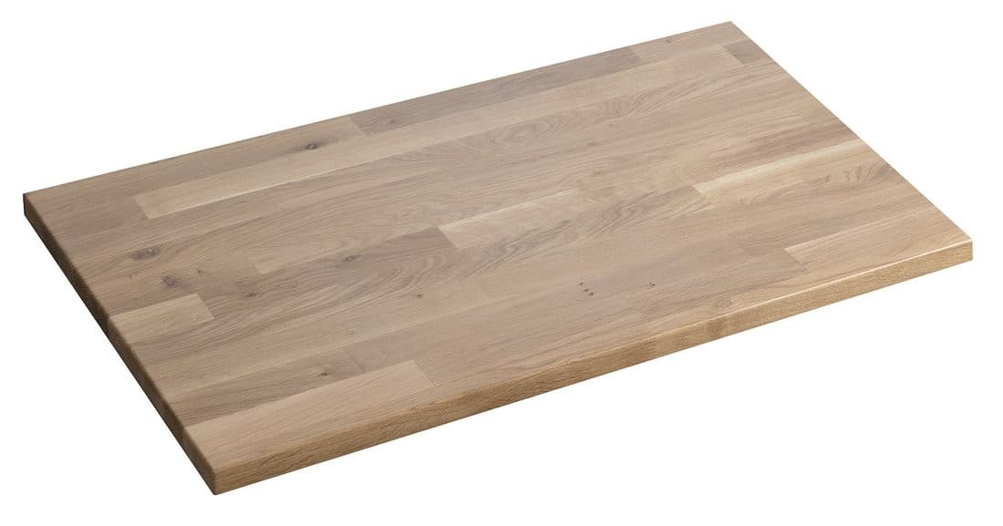 Blat WOODY z litego drewna dąb naturalny 756x28x463mm