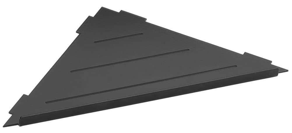 SMART półka narożna do fug czarny mat 297x15x210mm