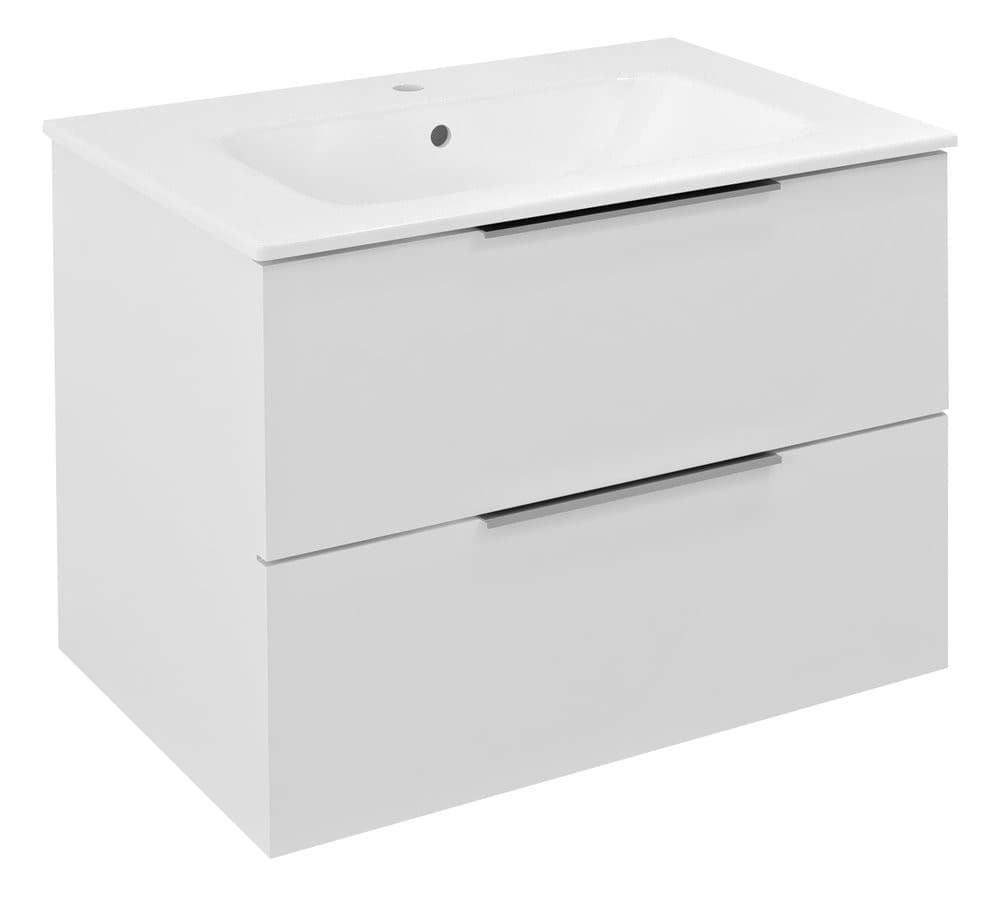 CIRASA szafka pod umywalkę 69,8x52x46cm biały połysk