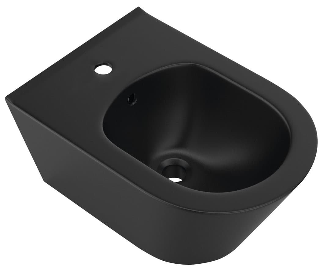AVVA bidet wiszący czarny mat 35,5x53 cm