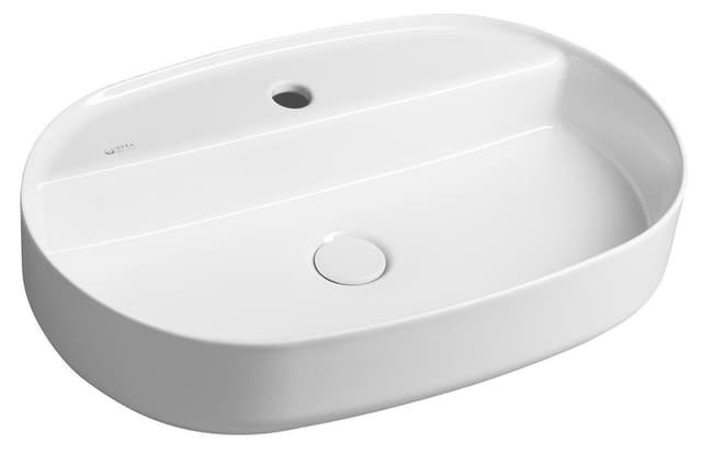 INFINITY OVAL umywalka ceramiczna nablatowa 60x40cm