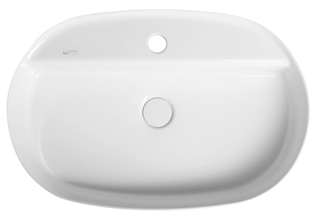 INFINITY OVAL umywalka ceramiczna nablatowa 60x40cm