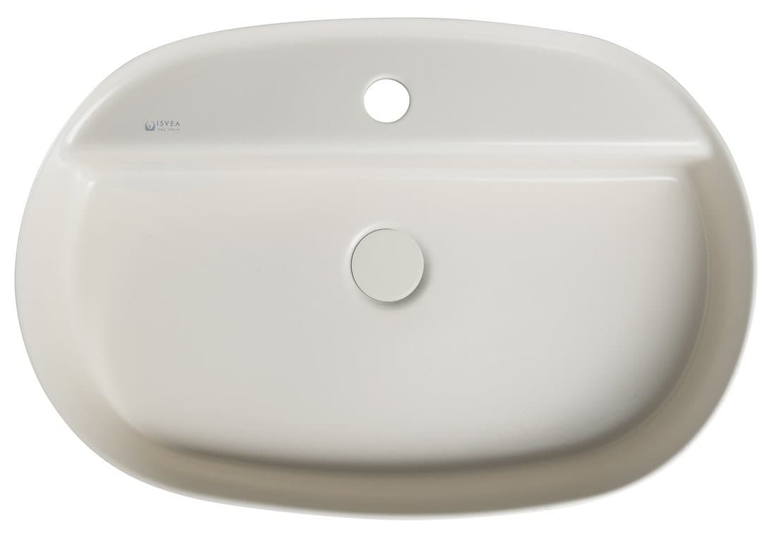 INFINITY OVAL umywalka ceramiczna nablatowa 60x40cm