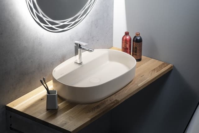 INFINITY OVAL umywalka ceramiczna nablatowa 60x40cm