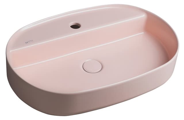 INFINITY OVAL umywalka ceramiczna nablatowa 60x40cm