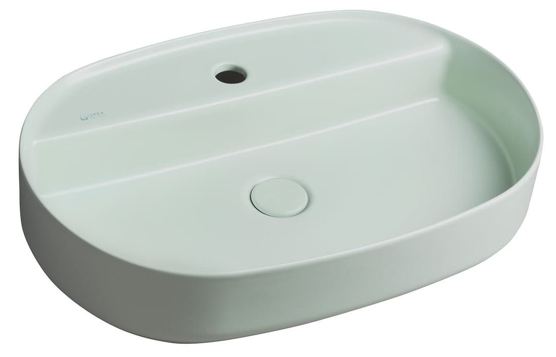 INFINITY OVAL umywalka nablatowa ceramiczna 60x40cm