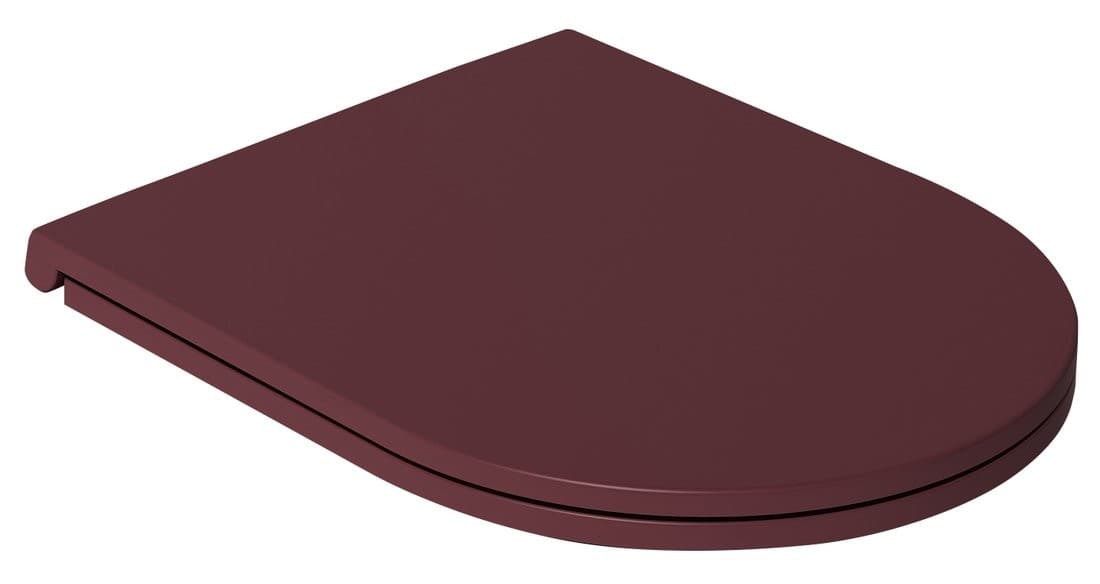 INFINITY Deska WC SLIM Soft Close, Easy Take, Maroon Red