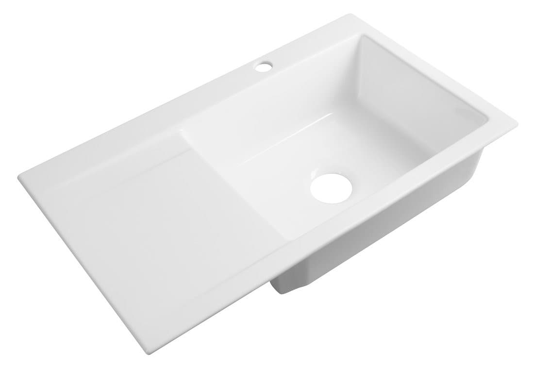 AVORIA ceramiczny zlewozmywak z ociekaczem 86x51 cm