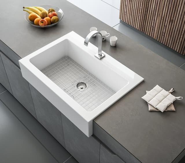 ARYA ceramiczny zlewozmywak 86x62 cm z otworem na baterię