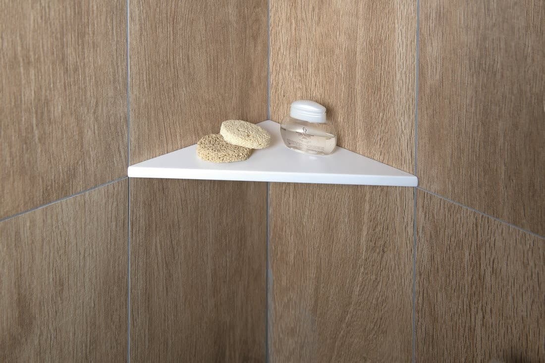 ABELINE półka narożna Rockstone 200x200mm, kamień sztuczny
