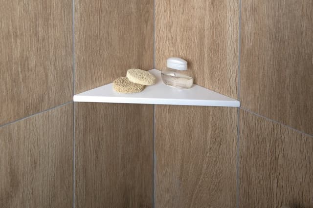 ABELINE półka narożna Rockstone 200x200mm, kamień sztuczny