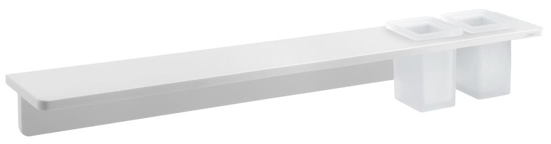 ABELINE półka z 2 kubkami 800mm Rockstone biały mat