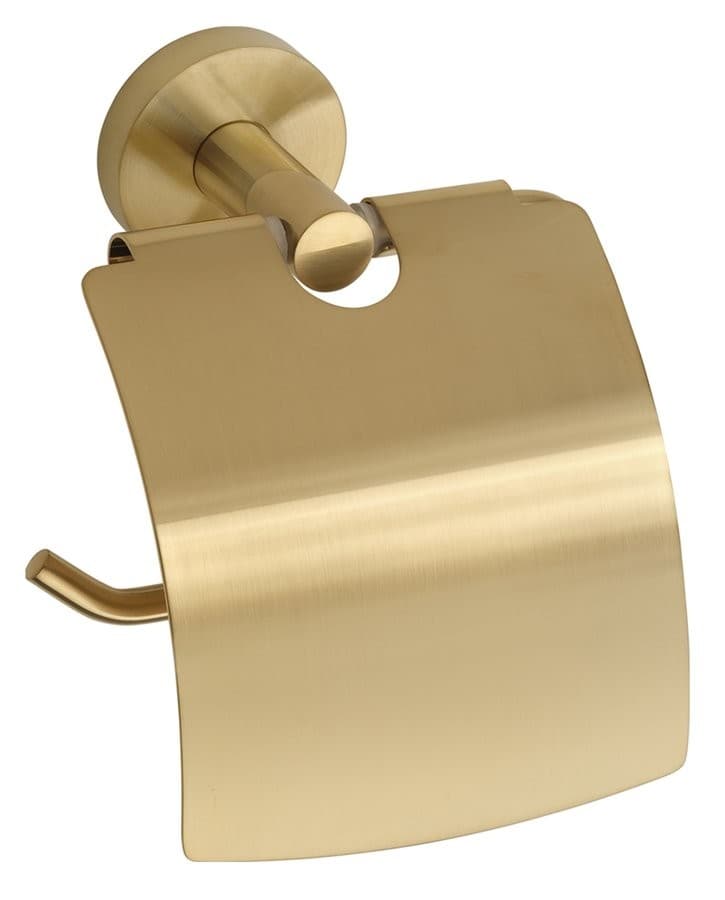X-ROUND GOLD wieszak na papier toaletowy, matowe złoto