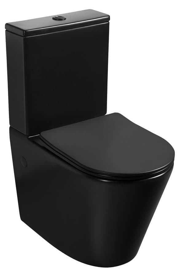 PACO RIMLESS kompakt WC, bezrantowy, czarny mat