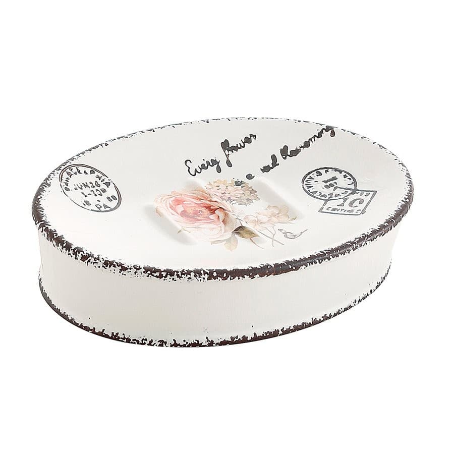 CLOTHILDE mydelniczka ceramiczna w kwiatowym stylu retro