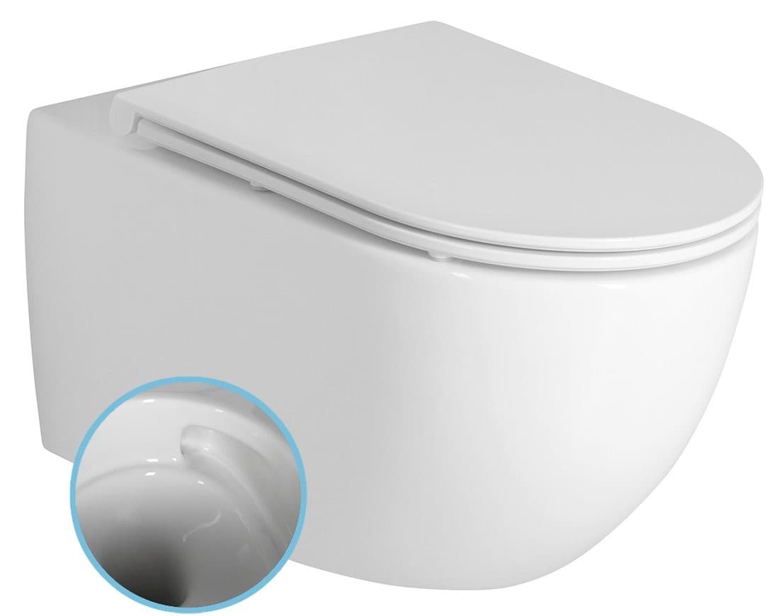 FULDA wiszące WC Vortex Rimless 36x52,5cm