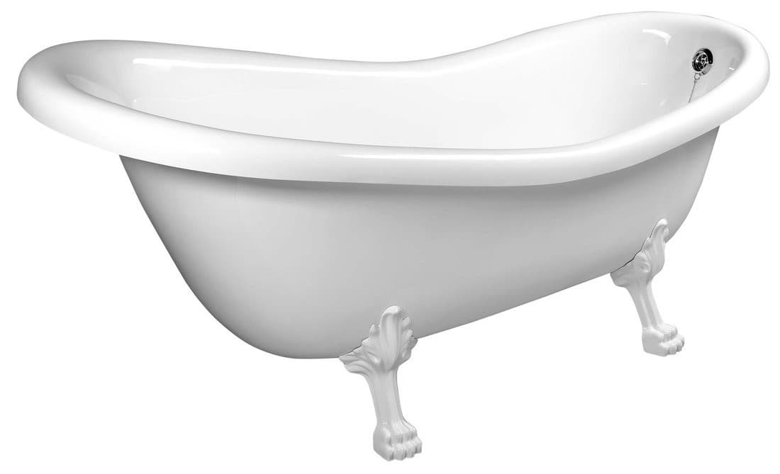 RETRO wanna wolnostojąca 147x69,5x67,5 cm, biała