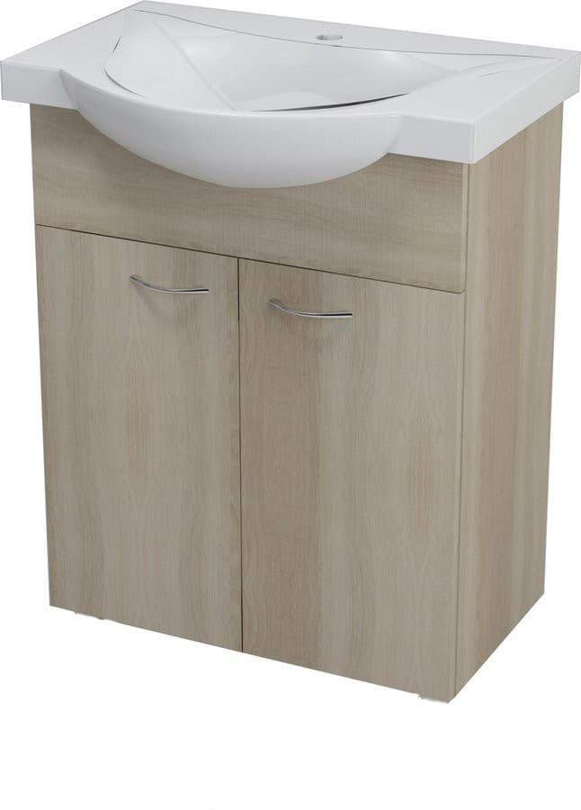 KERAMIA FRESH szafka umywalkowa 60 cm, dub platin