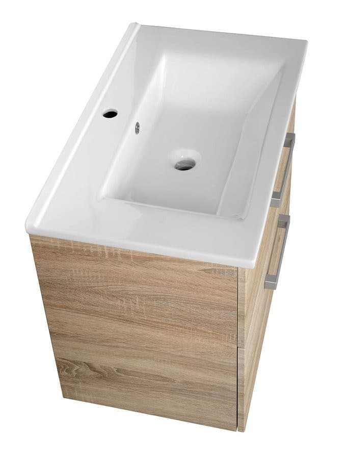 VEGA szafka umywalkowa 72 cm, dąb platin, 2 szuflady