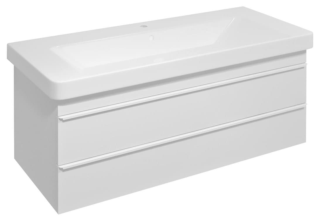 SITIA szafka umywalkowa 101,4x50x44,2 cm z 2 szufladami - biały mat