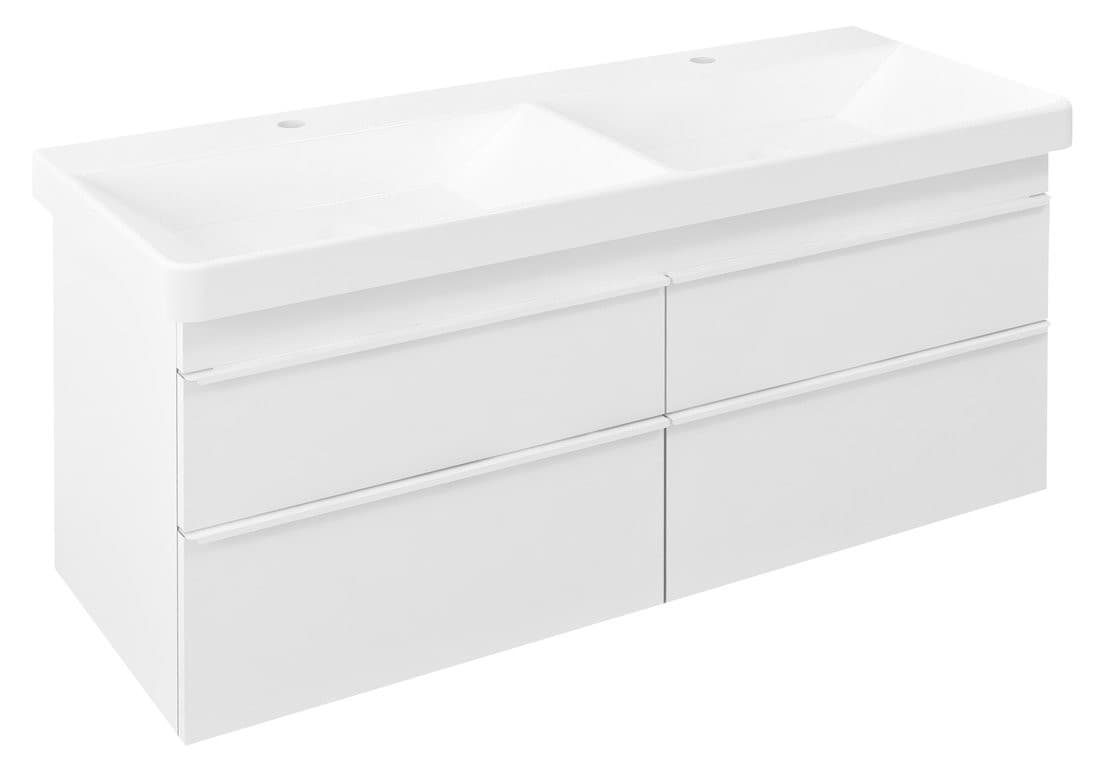 SITIA szafka umywalkowa 116x50x44,2cm z 4 szufladami, biały mat