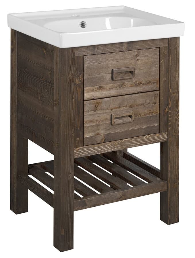BRAND szafka pod umywalkę 56x83x43cm – świerk bejcowany
