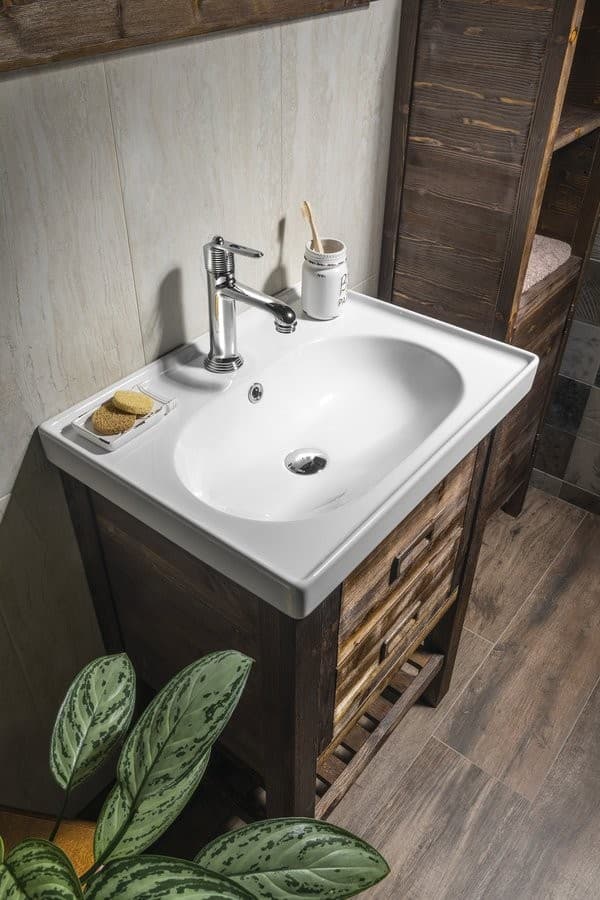 BRAND szafka pod umywalkę 56x83x43cm – świerk bejcowany