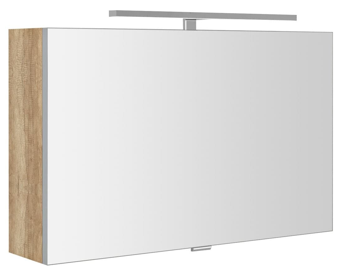 CLOE szafka z lustrem LED 80x50x18cm dąb Alabama