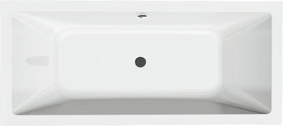NISA wanna prostokątna 170x75 cm, biała