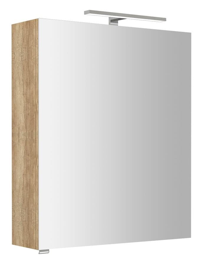 RIWA szafka z lustrem LED 60x70cm dąb Alabama