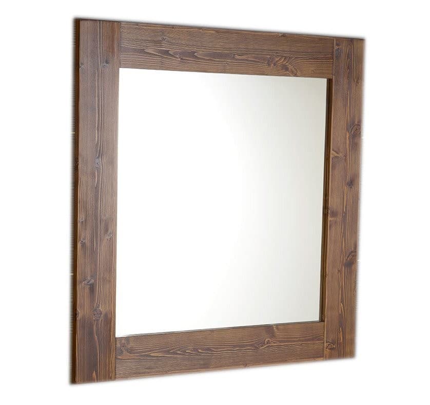 BRAND lustro w drewnianej ramie 600x800mm, świerk bejcowany