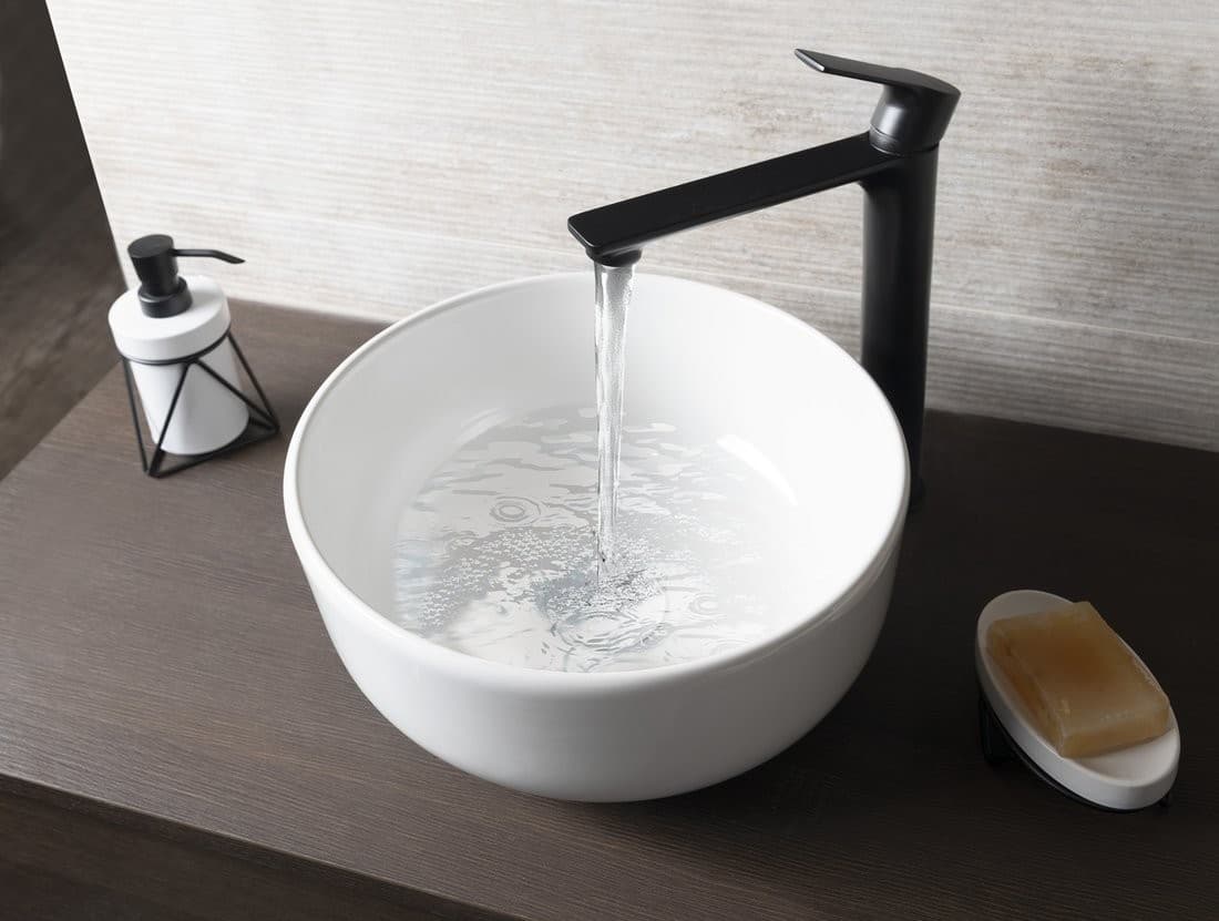 EMMI umywalka ceramiczna nablatowa Ø 33cm