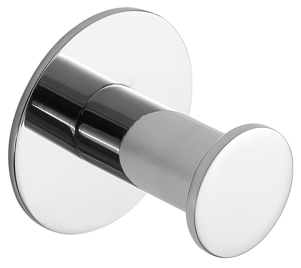 X-ROUND wieszak samoprzylepny, stal nierdzewna polerowana