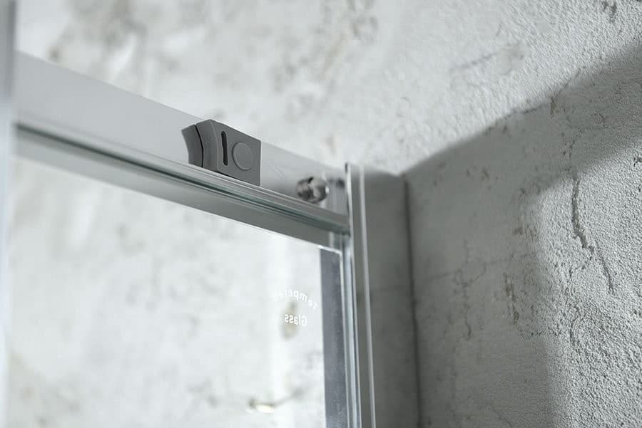 ARLETA półokrągła kabina prysznicowa 800x800mm - szkło czyste