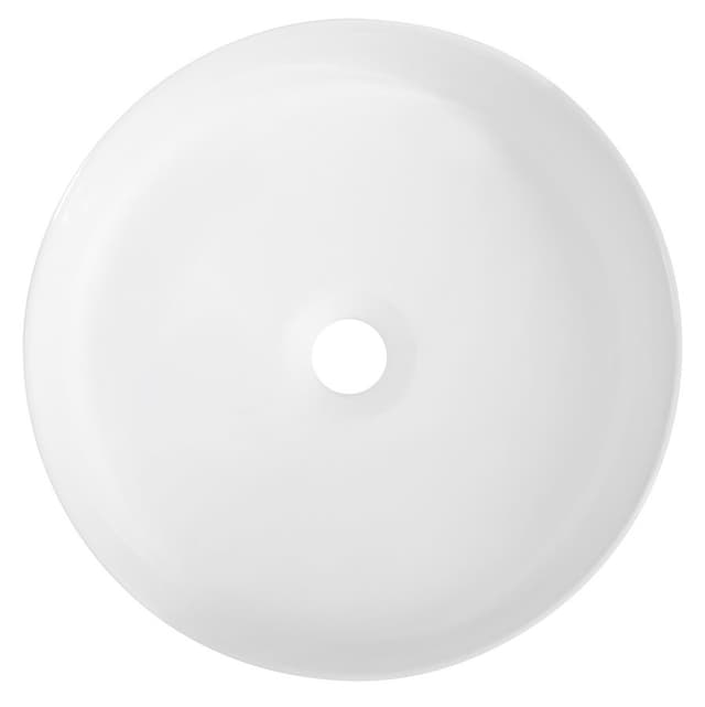 INFINITY ROUND umywalka ceramiczna nablatowa Ø36cm biały mat