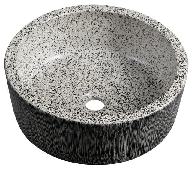 PRIORI ceramiczna umywalka nablatowa Ø 41 cm