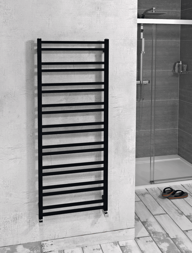 METRO DOS grzejnik łazienkowy 550x1430 mm czarny mat
